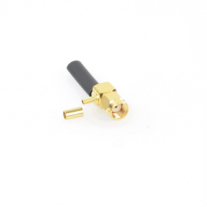 Conector SMA Macho Inverso en Ángulo Recto, Anillo Plegable/ RG-174/U, BELDEN 8216, Oro/ Oro/ Teflón. - Imagen 3