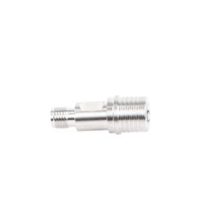 Adaptador en Línea de Bajo PIM, de Conector QMA (Quick Mate) Macho a SMA Hembra, Bronce Blanco/ Oro/ Teflón. - Imagen 5