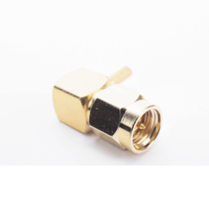Conector SMA Macho en Ángulo Recto Para RG-174/U, Grupo B, Oro/ Oro/ Teflón. - Imagen 2