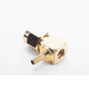 Conector SMA Macho en Ángulo Recto Para RG-174/U, Grupo B, Oro/ Oro/ Teflón. - Imagen 3
