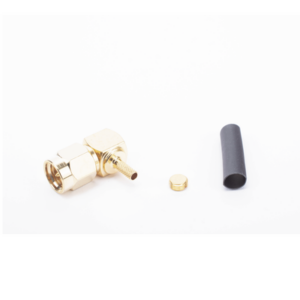 Conector SMA Macho en Ángulo Recto Para RG-174/U, Grupo B, Oro/ Oro/ Teflón. - Imagen 4