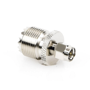 Adaptador en Línea, de Conector SMA Macho a UHF Hembra (SO-239), Níquel/ Oro/ Teflón. - Imagen 2