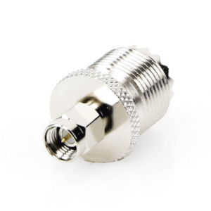 Adaptador en Línea, de Conector SMA Macho a UHF Hembra (SO-239), Níquel/ Oro/ Teflón. - Imagen 3