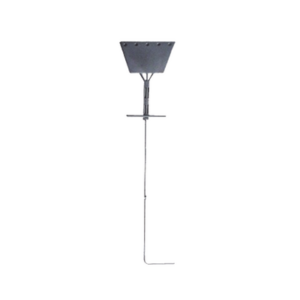 Ancla de Piso Tipo Paleta 5 Orificios para Retenida. Placa: 3/4", Redondo: 1", Altura: 210 cm. Galv. Inmersión.