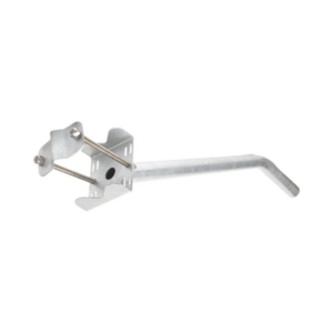 Brazo Galvanizado para Luminaria de 2" Diámetro con Abrazadera para Poste hasta 6" Diámetro.