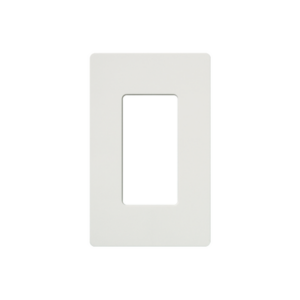 Placa de pared 1 espacio, para atenuador (dimmer), apagador ó control remoto inalámbrico LUTRON.