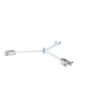Brida para sujeción de retenida compatible con tramos STZ45, Galvanizado electrolítico. - Imagen 3