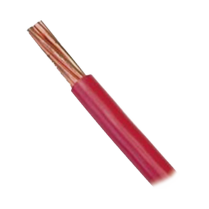 Cable Eléctrico 10 awg  color rojo,Conductor de cobre suave cableado. Aislamiento de PVC, auto extinguible. BOBINA 100 MTS
