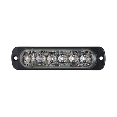Luz Auxiliar de 12 LED, Ambar/Claro, SAE, Bisel Negro, Lente Transparente - Imagen 2
