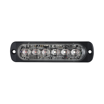 Luz Auxiliar de 12 LED, Ambar/Claro, SAE, Bisel Negro, Lente Transparente - Imagen 3