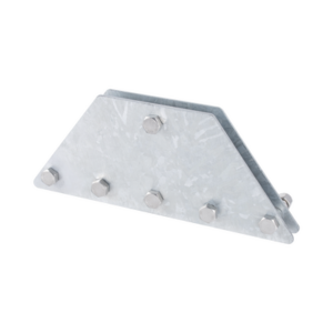 Placas igualadoras con tornillería y separadores, para 6 retenidas. Galvanizado en inmersión. - Imagen 3