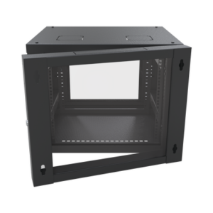Gabinete Abatible de Pared (Con Marco Trasero) con Rack 19" de 12 Unidades. Ventana de Cristal Templado. - Imagen 4
