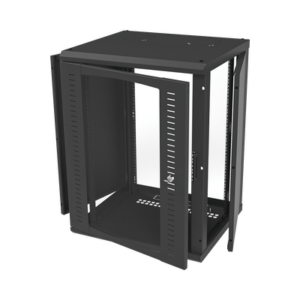 Gabinete para Montaje en Pared, Puerta de Cristal Templado, Cuerpo Fijo con Rack 19" de 16 Unidades - Imagen 2