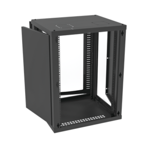 Gabinete para Montaje en Pared, Puerta de Cristal Templado, Cuerpo Fijo con Rack 19" de 16 Unidades - Imagen 3