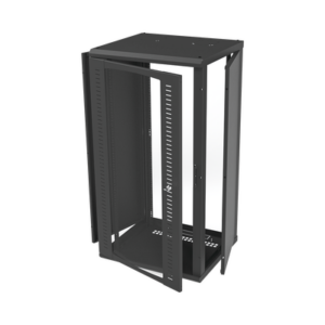Gabinete para Montaje en Pared, Puerta de Cristal Templado, Cuerpo Fijo con Rack 19" de 24 Unidades - Imagen 2