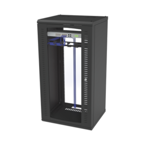 Gabinete para Montaje en Pared, Puerta de Cristal Templado, Cuerpo Fijo con Rack 19" de 24 Unidades - Imagen 5