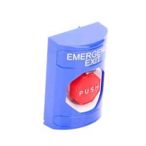Botón De Salida De Emergencia Con Bocina De Advertencia Integrada, Interior/Exterior, Texto En Ingles, Tapa Protectora De Policarbonato Súper Resistente, Llave Para Restablecer - Imagen 3
