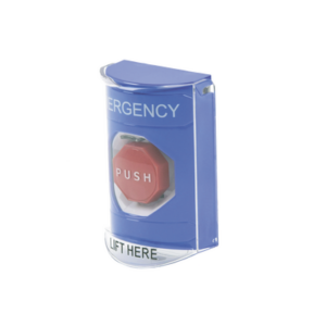 Botón De Emergencia Con Bocina De Advertencia Integrada, Solo Interior, Texto En Inglés, Tapa Protectora De Policarbonato Súper Resistente, Llave Para Restablecer - Imagen 3