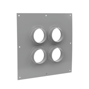 Placa Pasamuros Con Capacidad de 4 Botas de 4" - Imagen 2