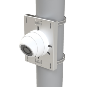 Montaje universal galvanizado para instalación de cámaras en poste 2" a 5" color gris galvanizado - Imagen 2