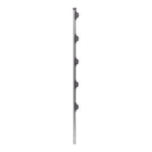 Poste de Paso de 1.2m para Cerca Electrificada.Tubo Galvanizado cal. 18 de 1"Diam. con Tapón y 5 Aisladores Instalados. - Imagen 3