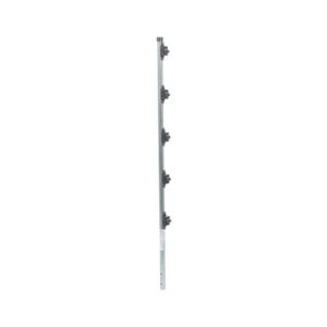 Poste con altura de 1m para cercos eléctricos/ Incluye base multiposicion fabricado 100% con acero galvanizado con 5 aisladores de paso - Imagen 2