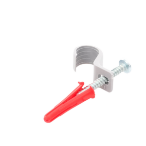 Kit de 8 grapas, 8 taquetes y 8 tornillos para sujetar conductores redondos o tubo en muro (para tubo de 1/2) (2104-07240) - Imagen 4