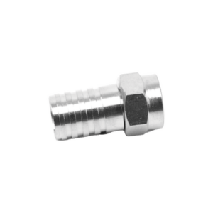 Conector F Macho, Plegable de Doble Blindaje para cable RG-59, Cuerpo de Bronce Niquelado. - Imagen 4