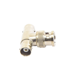 Adaptador en T para 75 Ohm de Conector BNC Macho a Doble BNC Hembra, Níquel/ Oro/ Teflón. - Imagen 3