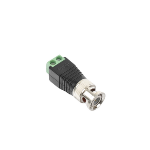 Adaptador de conector BNC macho a 2 terminales-tornillo para cables AWG-26-14, en aplicaciones Video Vigilancia, Níquel/ Oro/  PTFE y PVC. - Imagen 3