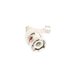 Conector BNC macho en 75 Ohm, para cable coaxial RG-59 / Con base de alivio negra de PVC, Níquel/ Oro/ PTFE. - Imagen 4
