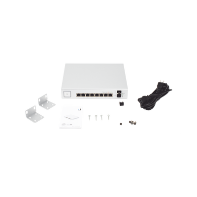 Switch UniFi Administrable de 8 Puertos Gigabit PoE+ 802.3at/af y PoE Pasivo 24V. - Imagen 6