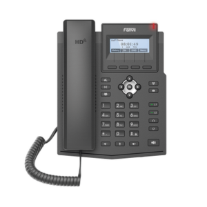Teléfono IP empresarial para 2 lineas SIP con pantalla LCD,  Puertos Gigabit, Códec Opus, conferencia de 3 vías, PoE. - Imagen 2